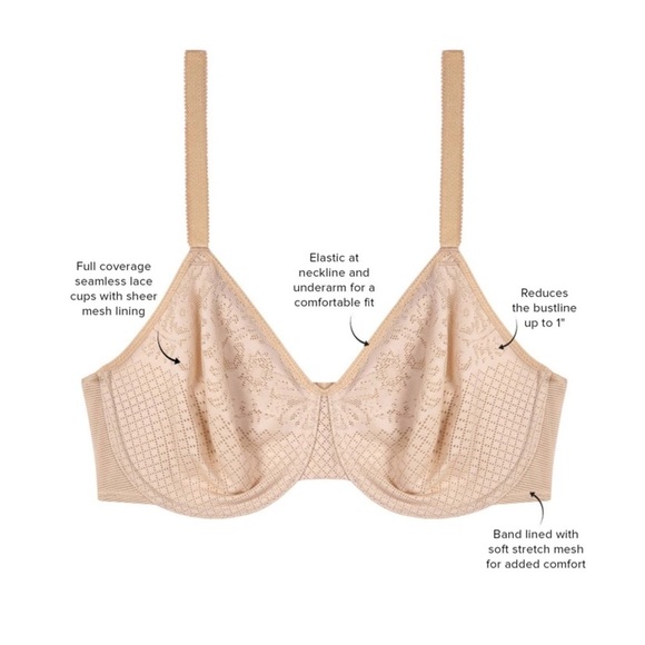 EUC Wacoal Visual Effects Minimizer Bra - Picture 2 of 8